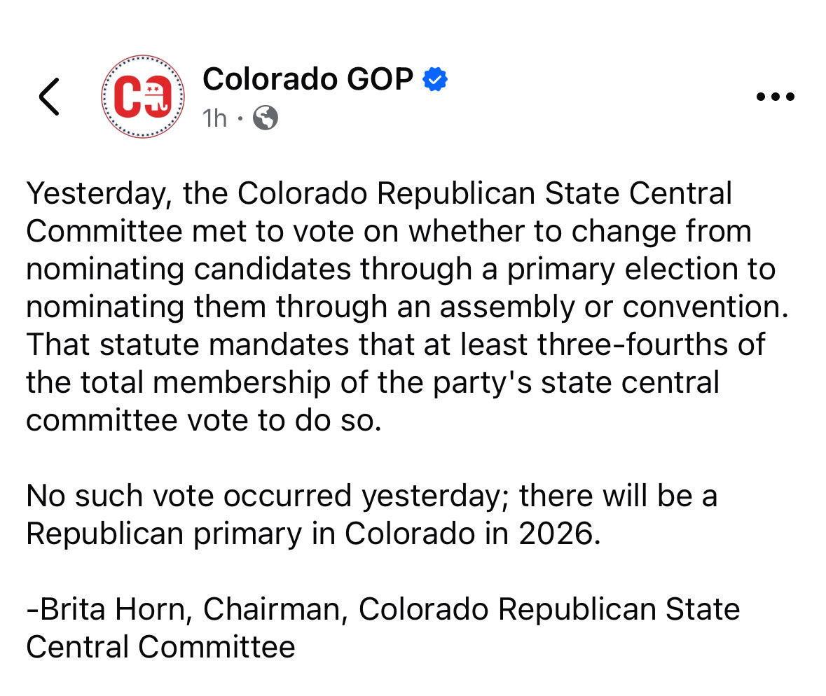 2025 09 28 ChairmanHornsNoOptOutPost